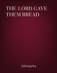 The Lord Gave Them Bread Two-Part choral sheet music cover Thumbnail